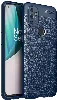 OnePlus Nord N100 Kılıf Deri Görünümlü Lüks Parmak İzi Bırakmaz Niss Silikon Kapak - Lacivert