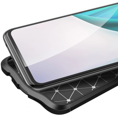 OnePlus Nord N100 Kılıf Deri Görünümlü Lüks Parmak İzi Bırakmaz Niss Silikon Kapak - Siyah