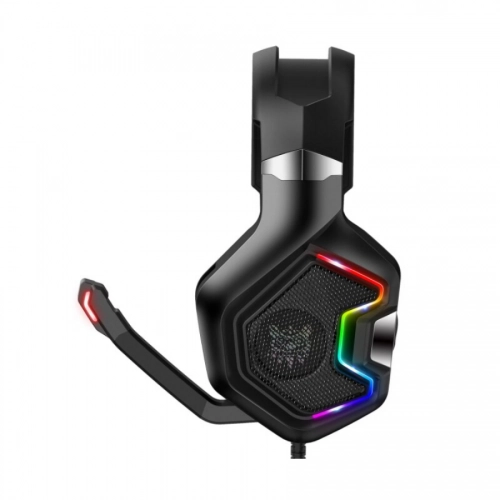 Onikuma K10 Pro RGB Renkli Oyuncu Kulaklığı 3.5mm - Siyah