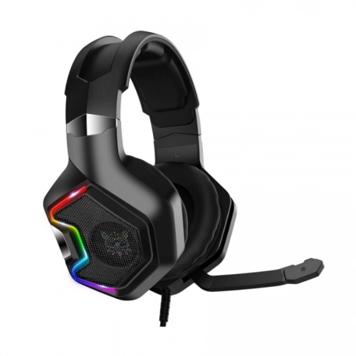 Onikuma K10 Pro RGB Renkli Oyuncu Kulaklığı 3.5mm - Siyah