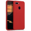 Oppo A12 Kılıf İnce Soft Mat Renkli Esnek Silikon Kapak - Kırmızı
