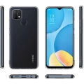 Oppo A15 Kılıf Kamera Korumalı Esnek Silikon Kapak - Şeffaf