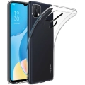 Oppo A15s Kılıf Kamera Korumalı Esnek Silikon Kapak - Şeffaf