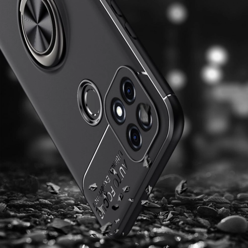 Oppo A15s Kılıf Renkli Silikon Yüzüklü Standlı Auto Focus Ravel Kapak - Kırmızı