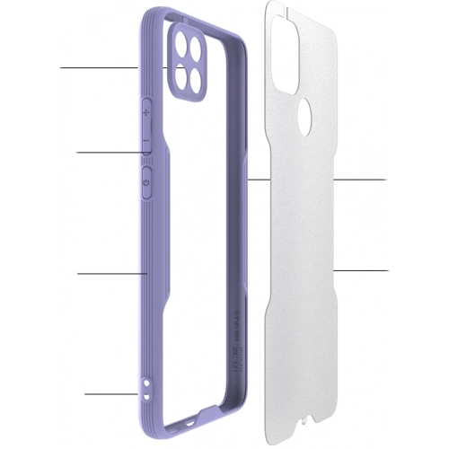 Oppo A15s Kılıf Renkli Silikon Kamera Lens Korumalı Şeffaf Parfe Kapak - Sarı