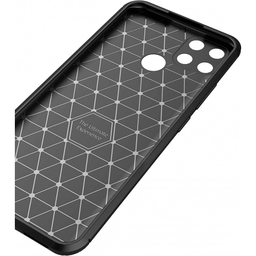 Oppo A15s Kılıf Silikon Parmak İzi Bırakmayan Karbon Soft Negro Kapak - Lacivert