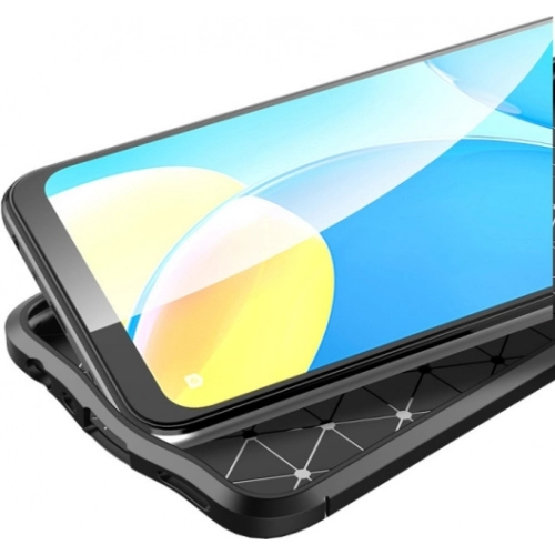 Oppo A16 Kılıf Deri Görünümlü Lüks Parmak İzi Bırakmaz Niss Silikon Kapak - Siyah