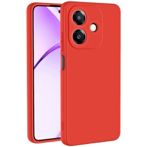 Oppo A3 Kılıf İçi Kadife Mat Yüzey Mara Lansman Kapak  - Kırmızı