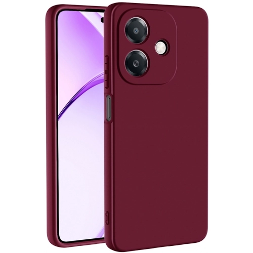 Oppo A3 Kılıf İçi Kadife Mat Yüzey Mara Lansman Kapak  - Koyu Mor