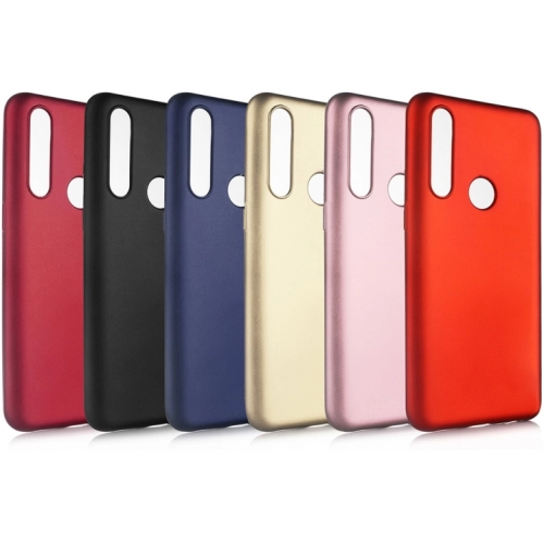 Oppo A31 Kılıf İnce Soft Mat Renkli Esnek Silikon Kapak - Gold