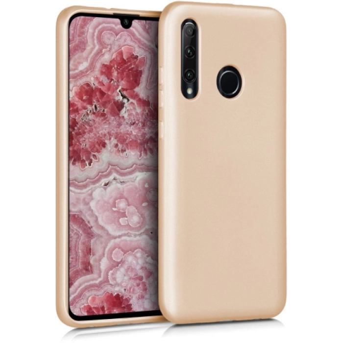 Oppo A31 Kılıf İnce Soft Mat Renkli Esnek Silikon Kapak - Gold