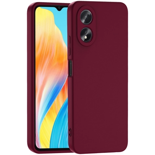 Oppo A38 Kılıf İçi Kadife Mat Mara Lansman Silikon Kapak  - Koyu Mor