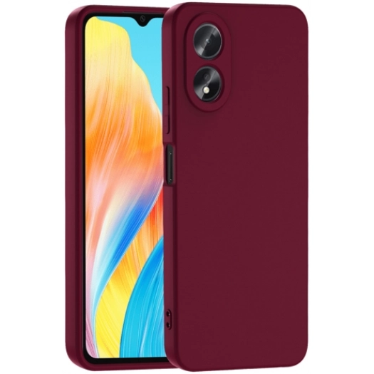 Oppo A38 Kılıf İçi Kadife Mat Mara Lansman Silikon Kapak  - Koyu Mor