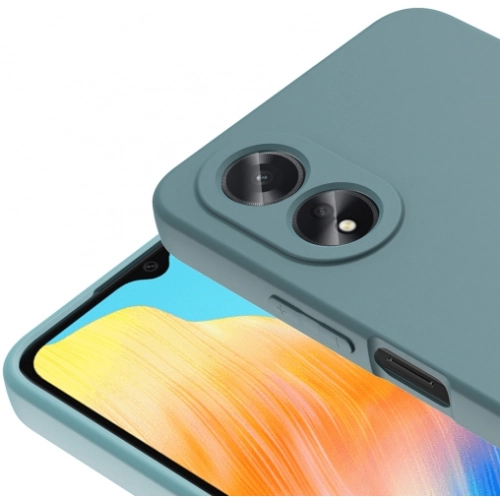 Oppo A38 Kılıf İçi Kadife Mat Mara Lansman Silikon Kapak - Siyah