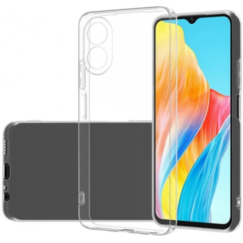 Oppo A38 Kılıf Kamera Korumalı Esnek Silikon Kapak - Şeffaf