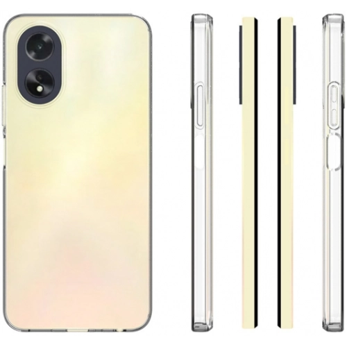 Oppo A38 Kılıf Kamera Korumalı Esnek Silikon Kapak - Şeffaf