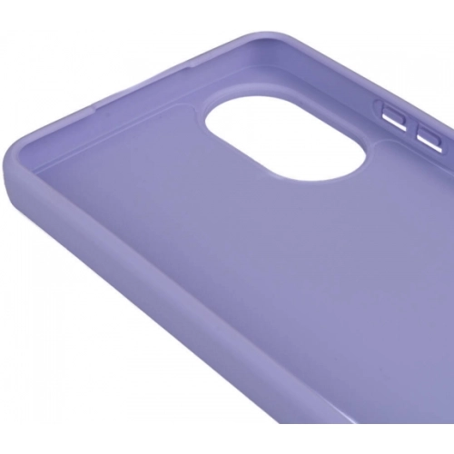 Oppo A38 Kılıf Silikon Mat Esnek Kamera Korumalı Biye Kapak - Lila