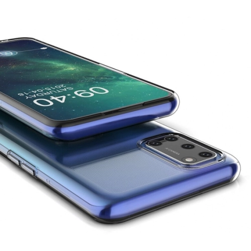 Oppo A52 Kılıf Kamera Korumalı Esnek Silikon Kapak - Şeffaf