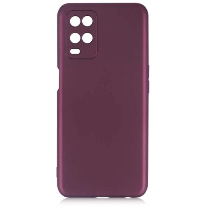 Oppo A54 Kılıf İnce Soft Mat Renkli Esnek Silikon Kapak - Mürdüm