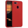 Oppo A5s Kılıf İnce Soft Mat Renkli Esnek Silikon Kapak - Kırmızı
