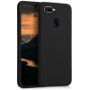 Oppo A5s Kılıf İnce Soft Mat Renkli Esnek Silikon Kapak - Siyah