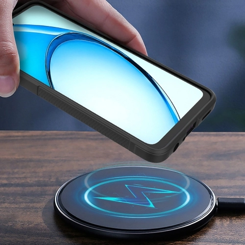 Oppo A60 Kılıf Esnek TPU Oyuklu Arka Yüzey Tasarımlı Zore Etnik Silikon Kapak - Koyu Yeşil