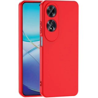 Oppo A60 Kılıf İçi Kadife Mat Mara Lansman Silikon Kapak  - Kırmızı