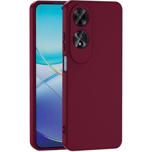 Oppo A60 Kılıf İçi Kadife Mat Mara Lansman Silikon Kapak - Koyu Mor