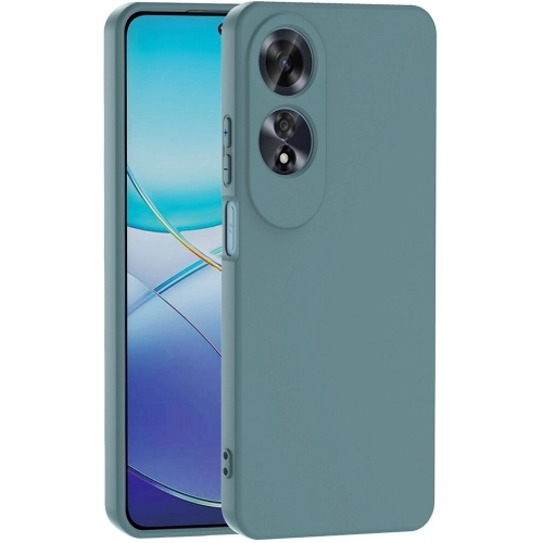 Oppo A60 Kılıf İçi Kadife Mat Mara Lansman Silikon Kapak - Koyu Yeşil