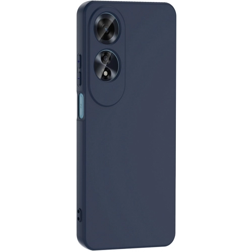 Oppo A60 Kılıf İçi Kadife Mat Mara Lansman Silikon Kapak - Siyah