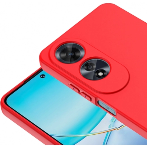 Oppo A60 Kılıf İçi Kadife Mat Mara Lansman Silikon Kapak - Siyah