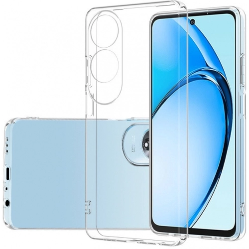 Oppo A60 Kılıf Kamera Korumalı Esnek Silikon Kapak - Şeffaf