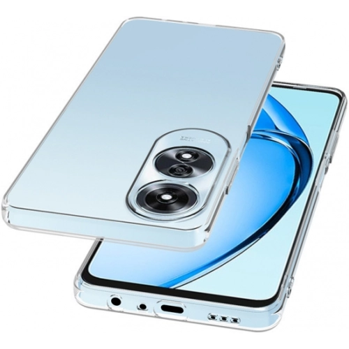 Oppo A60 Kılıf Kamera Korumalı Esnek Silikon Kapak - Şeffaf