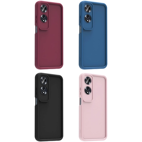 Oppo A60 ile Uyumlu Kılıf Kamera Korumalı Silikon Ananas Kapak - Koyu Yeşil