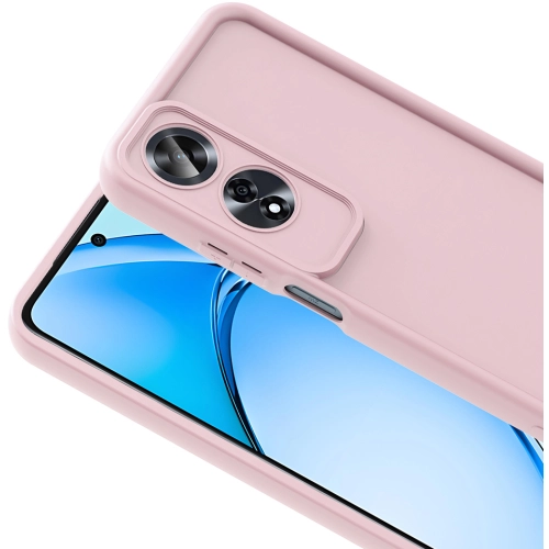 Oppo A60 ile Uyumlu Kılıf Kamera Korumalı Silikon Ananas Kapak - Mürdüm