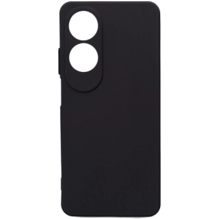 Oppo A60 Kılıf Silikon Mat Esnek Kamera Korumalı Biye Kapak - Siyah