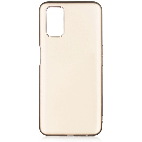 Oppo A72 Kılıf İnce Soft Mat Renkli Esnek Silikon Kapak - Gold
