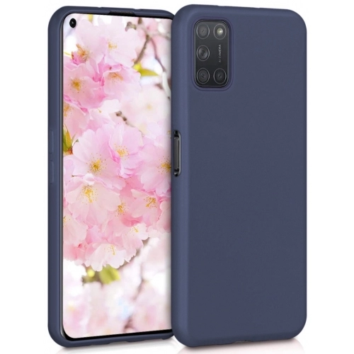 Oppo A72 Kılıf İnce Soft Mat Renkli Esnek Silikon Kapak - Lacivert