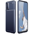 Oppo A72 Kılıf Silikon Parmak İzi Bırakmayan Karbon Soft Negro Kapak - Lacivert