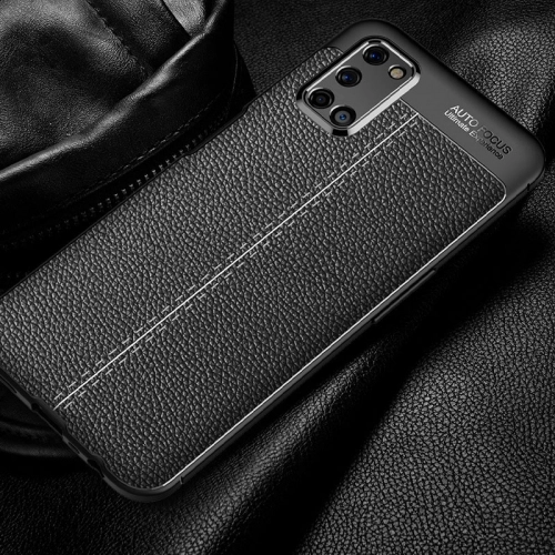 Oppo A72 Kılıf Deri Görünümlü Lüks Parmak İzi Bırakmaz Niss Silikon Kapak - Lacivert