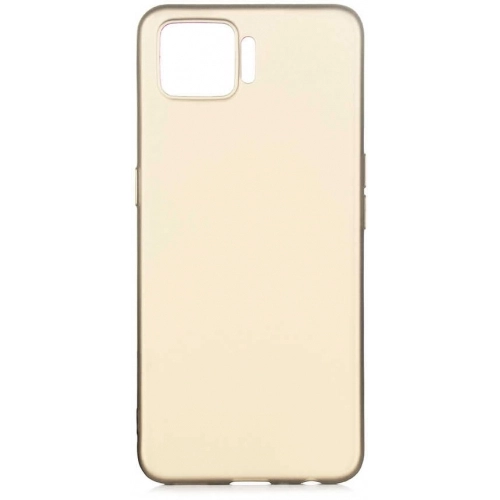 Oppo A73 Kılıf İnce Soft Mat Renkli Esnek Silikon Kapak - Gold