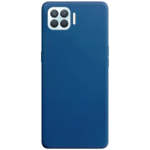 Oppo A73 Kılıf İnce Soft Mat Renkli Esnek Silikon Kapak - Lacivert