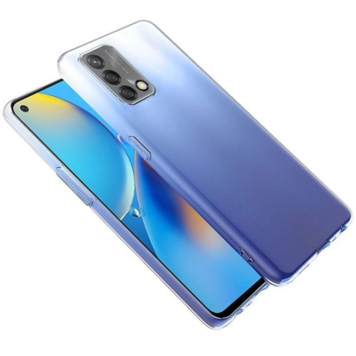 Oppo A74 Kılıf Kamera Korumalı Esnek Silikon Kapak - Şeffaf