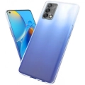 Oppo A74 Kılıf Kamera Korumalı Esnek Silikon Kapak - Şeffaf