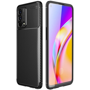 Oppo A74 Kılıf Silikon Parmak İzi Bırakmayan Karbon Soft Negro Kapak - Siyah