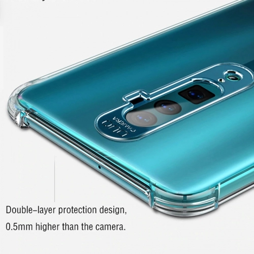 Oppo A9 2020 Kılıf Silikon Köşe Korumalı Airbag Darbe Emici Kapak - Şeffaf