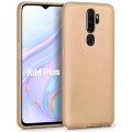 Oppo A9 2020 Kılıf İnce Soft Mat Renkli Esnek Silikon Kapak - Gold