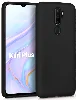 Oppo A9 2020 Kılıf İnce Soft Mat Renkli Esnek Silikon Kapak - Siyah