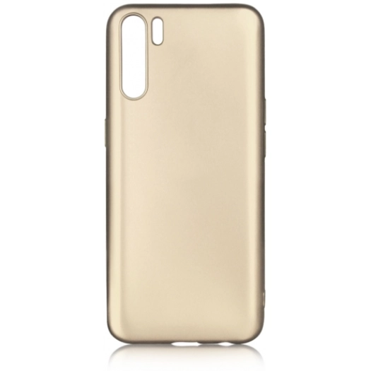 Oppo A91 Kılıf İnce Soft Mat Renkli Esnek Silikon Kapak - Gold