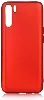 Oppo A91 Kılıf İnce Mat Esnek Silikon - Kırmızı